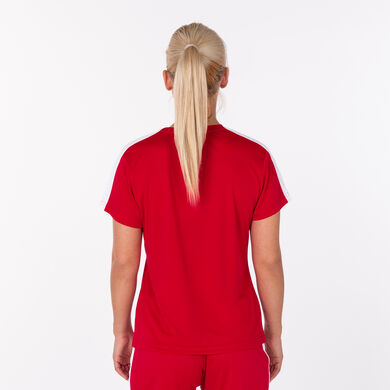 Camiseta manga corta mujer Academy III rojo blanco