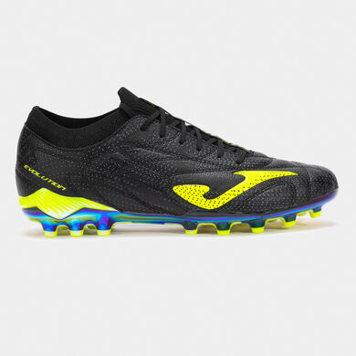 Botas fútbol Evolution Top 25 césped artificial AG negro
