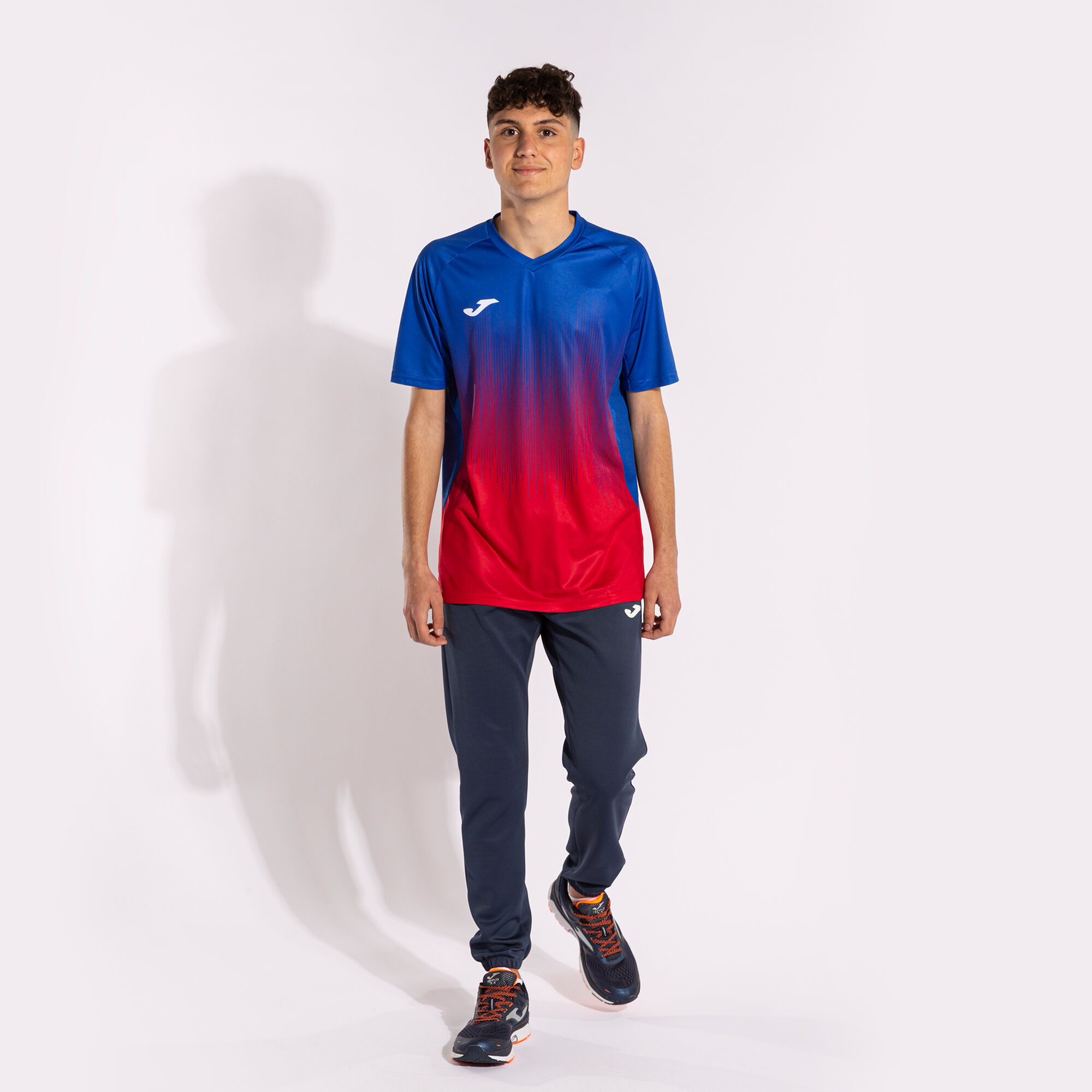 Camiseta Joma Tiger 4 rojo azul - Cero Incomodidades
