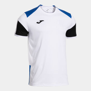 Kurzarmshirt mann Danubio weiß königsblau