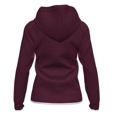 Hooded jacket woman Supernova II burgundy white