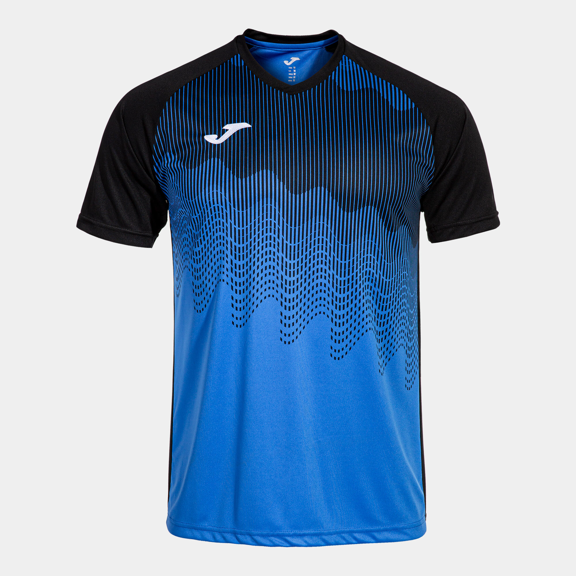 Shirt short sleeve man Tiger VI royal blue black