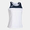 Tank top woman Montreal white navy blue