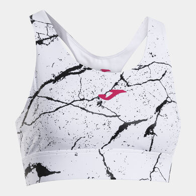 Biustonosz sportowy kobiety R-Night bialy