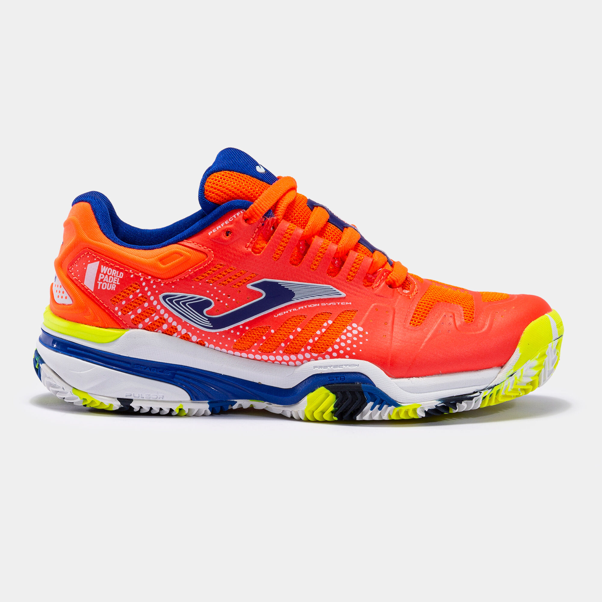 Shoes Slam 22 clay junior orange royal blue