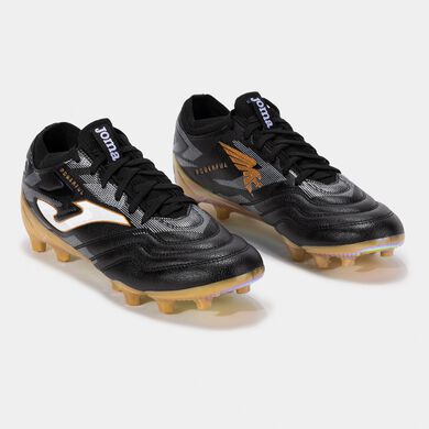 Botas fútbol Powerful Cup 24 terreno firme FG negro oro