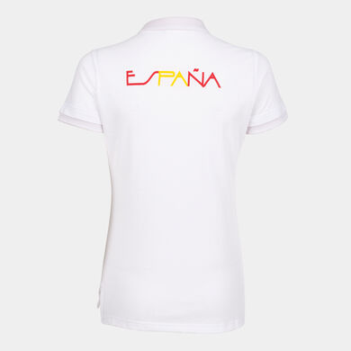 Polo shirt short-sleeve Spanish Olympic Committee woman