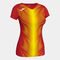 Camiseta manga corta mujer Olimpia rojo amarillo