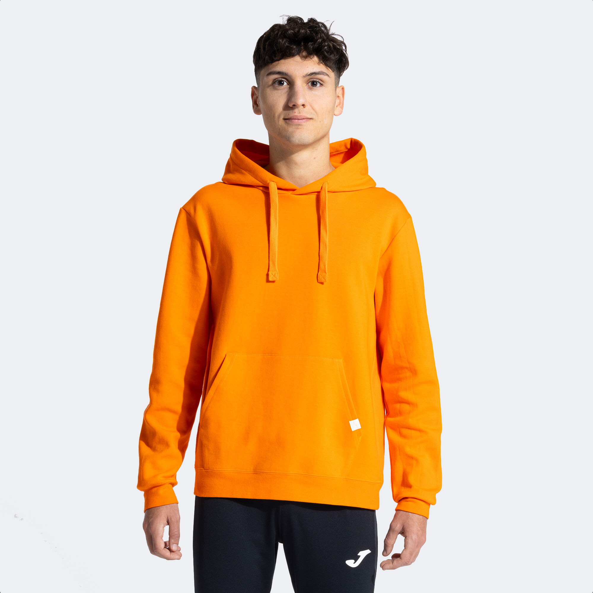 Hooded sweater man Combi orange