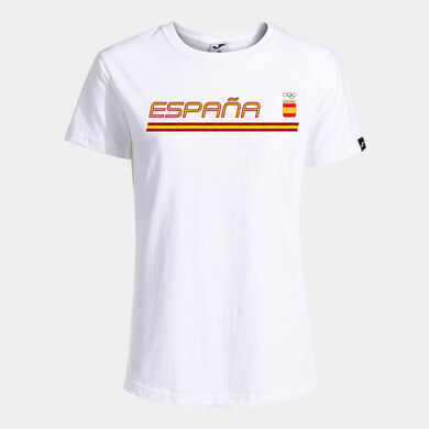 Tricou cu m&acirc;necă scurtă plimbare Comitetul Olimpic Spaniol damă