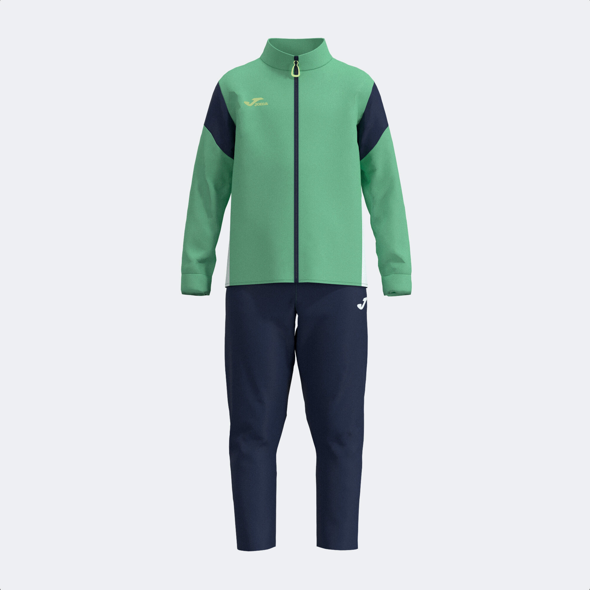 Tracksuit junior New Metaverse green navy blue JOMA