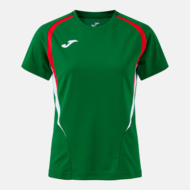 Camiseta manga corta mujer Championship 20 verde rojo