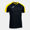 Maglia a manica corta uomo Eco Championship nero giallo