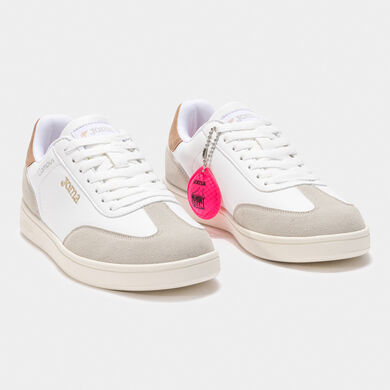 Chaussures casual C.Campus Lady 25 femme blanc camel