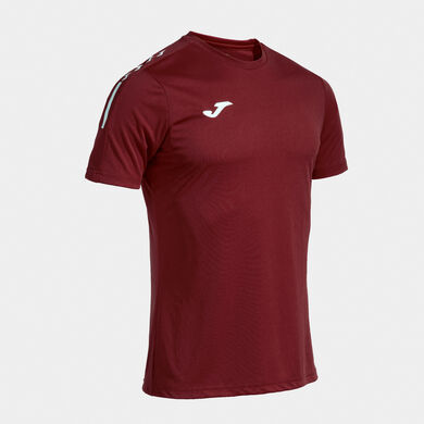 Shirt short sleeve man Olimpiada burgundy