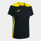 Camiseta manga corta mujer Championship VI negro amarillo