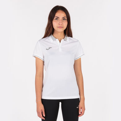 Polo manga corta mujer Championship VI blanco gris