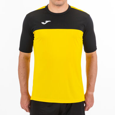 Shirt short sleeve man Winner yellow black