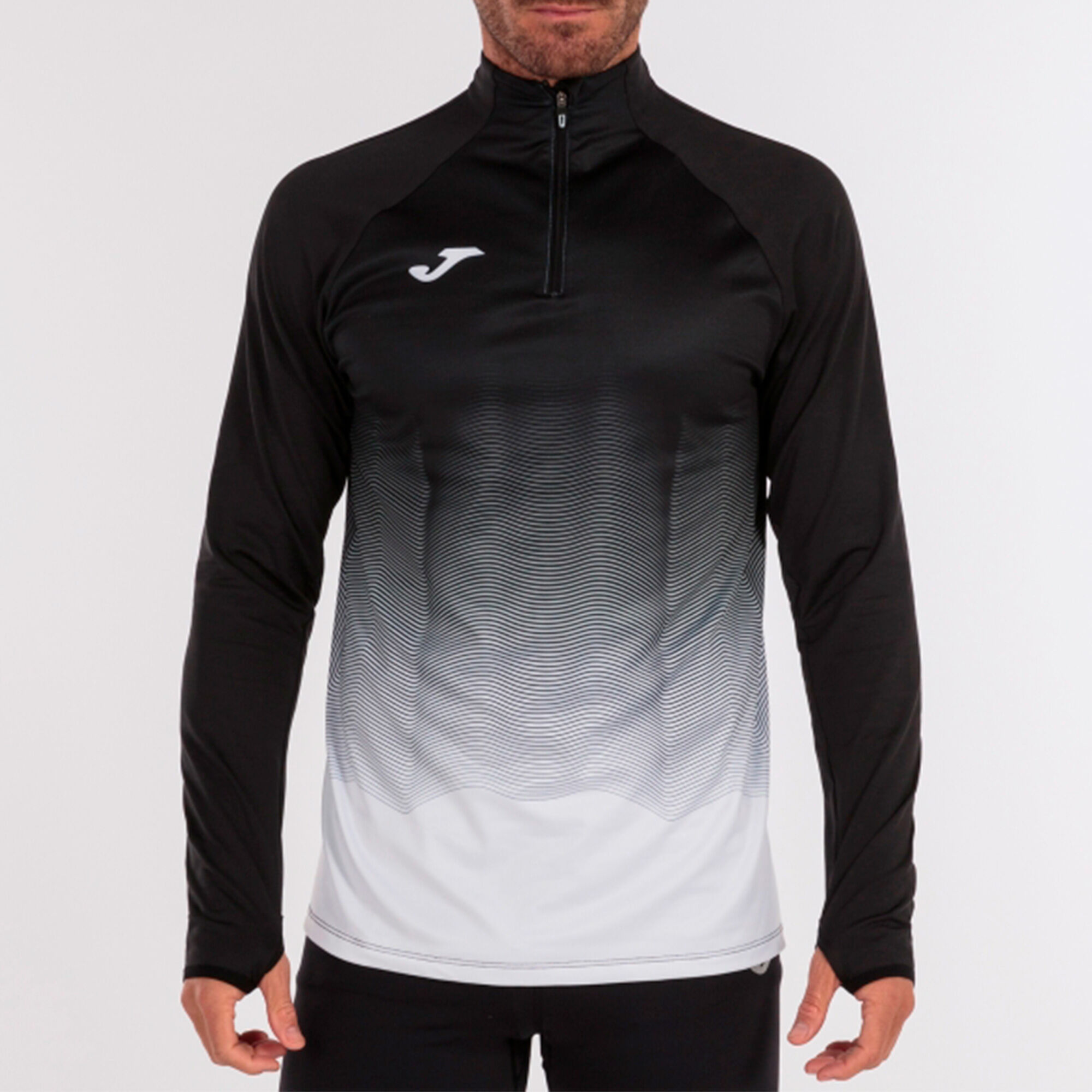 Sudadera hombre Elite VII negro blanco gris