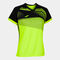 Shirt short sleeve woman Supernova II fluorescent yellow black