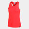 SCHULTERRIEMEN-SHIRT FRAU TORNEO NEON-KORALLENROT