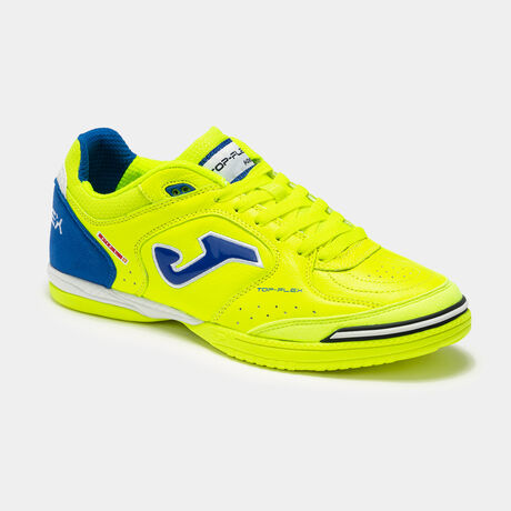 Futsal shoes Top Flex 22 indoor fluorescent yellow royal blue