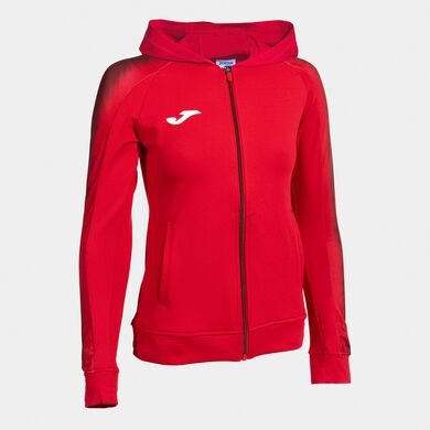 Chaqueta con capucha mujer Elite XI rojo