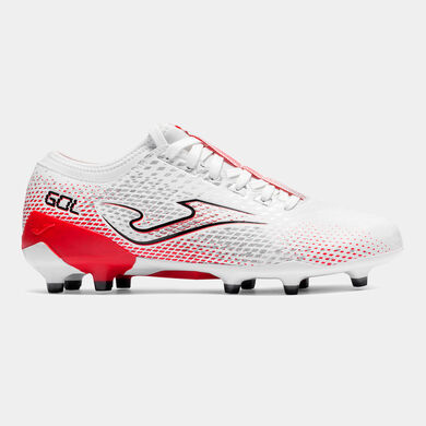 Botas f&uacute;tbol Gol 26 terreno firme FG blanco