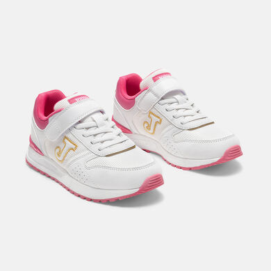Pantofi sport casual Tornado Jr 26 junior alb fucsia