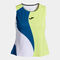 T-shirt de alça mulher Challenge verde azul