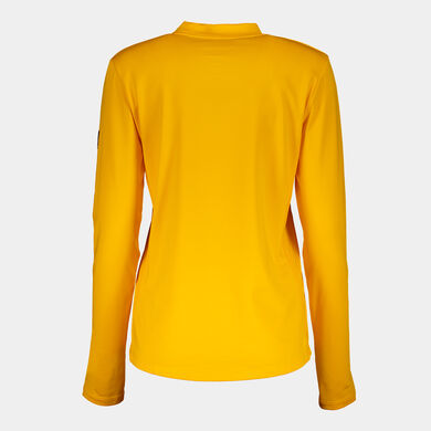 T-shirt manga comprida mulher Explorer laranja