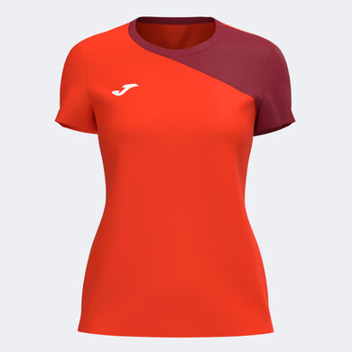 Camiseta manga corta mujer Challenge burdeos