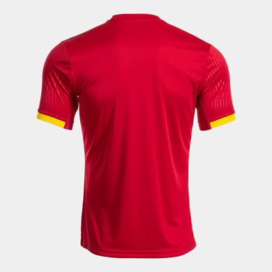 Camiseta manga corta hombre Montreal rojo amarillo