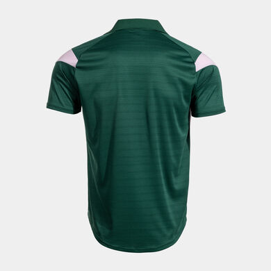 Polo shirt short-sleeve man Montreal green pink