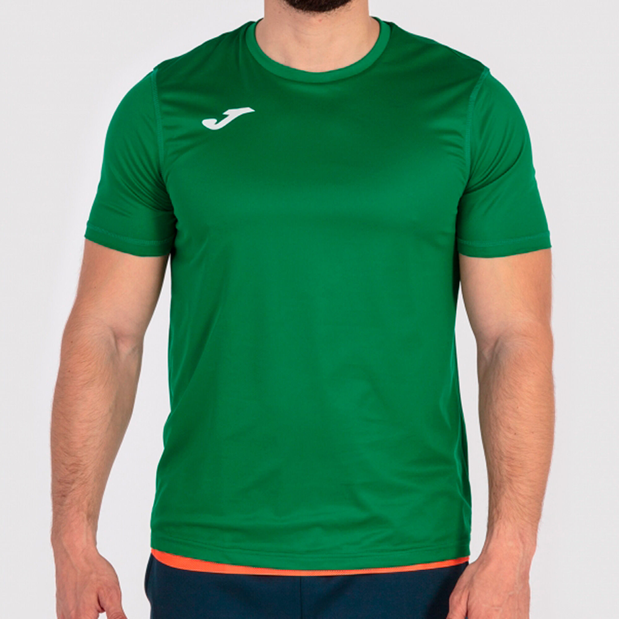 Shirt short sleeve man Combi green orange