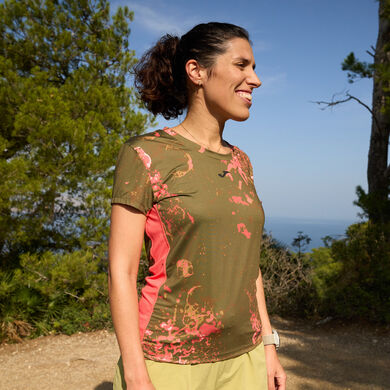 Shirt short sleeve woman Mystic coral