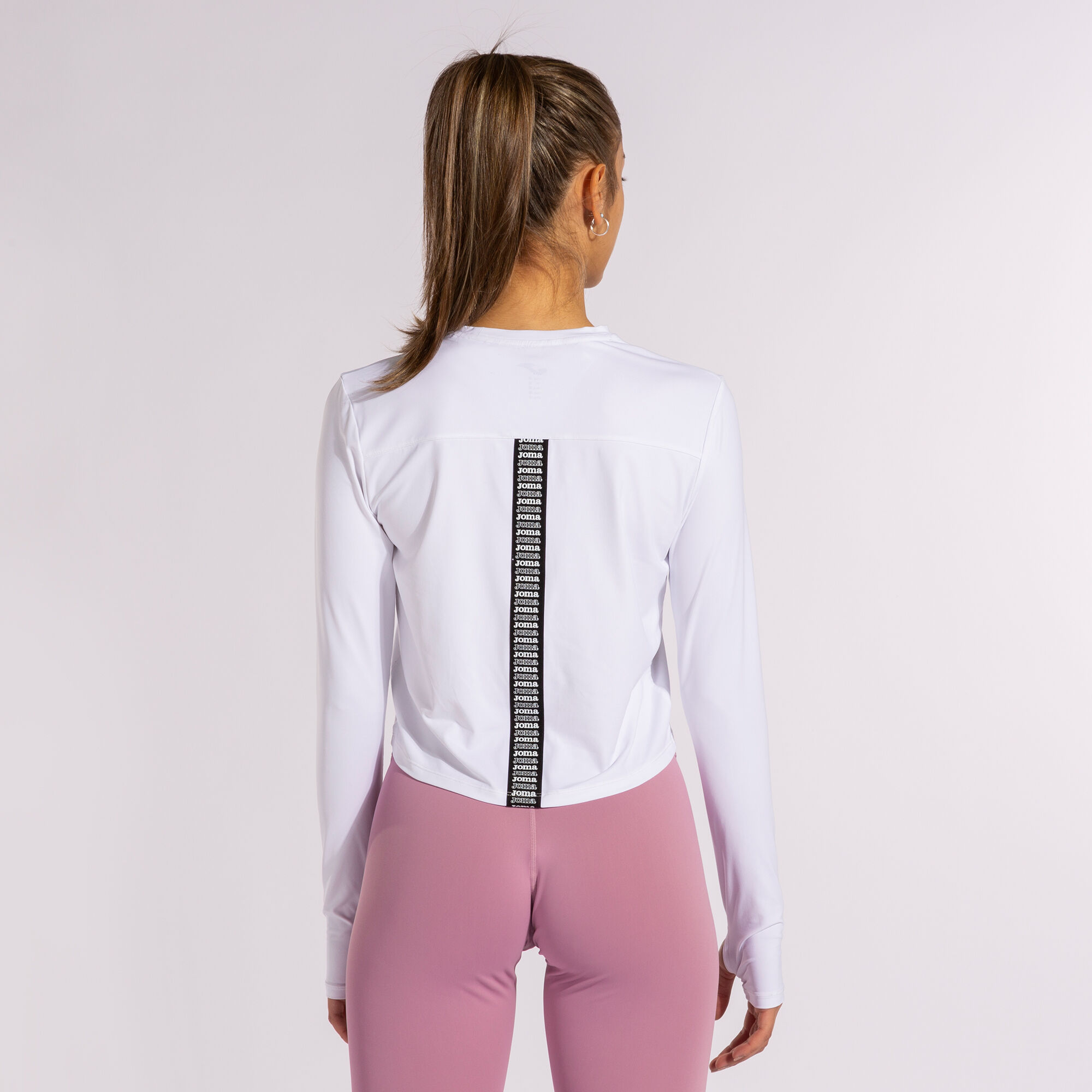 Camiseta running 2025 manga larga mujer