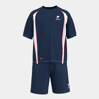 Set junior Futbol Retro Mundial 2026 marineblau wei&szlig;