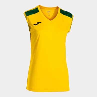 Camiseta sin mangas mujer Championship VIII amarillo verde