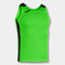 Tank top man Record II fluorescent green black