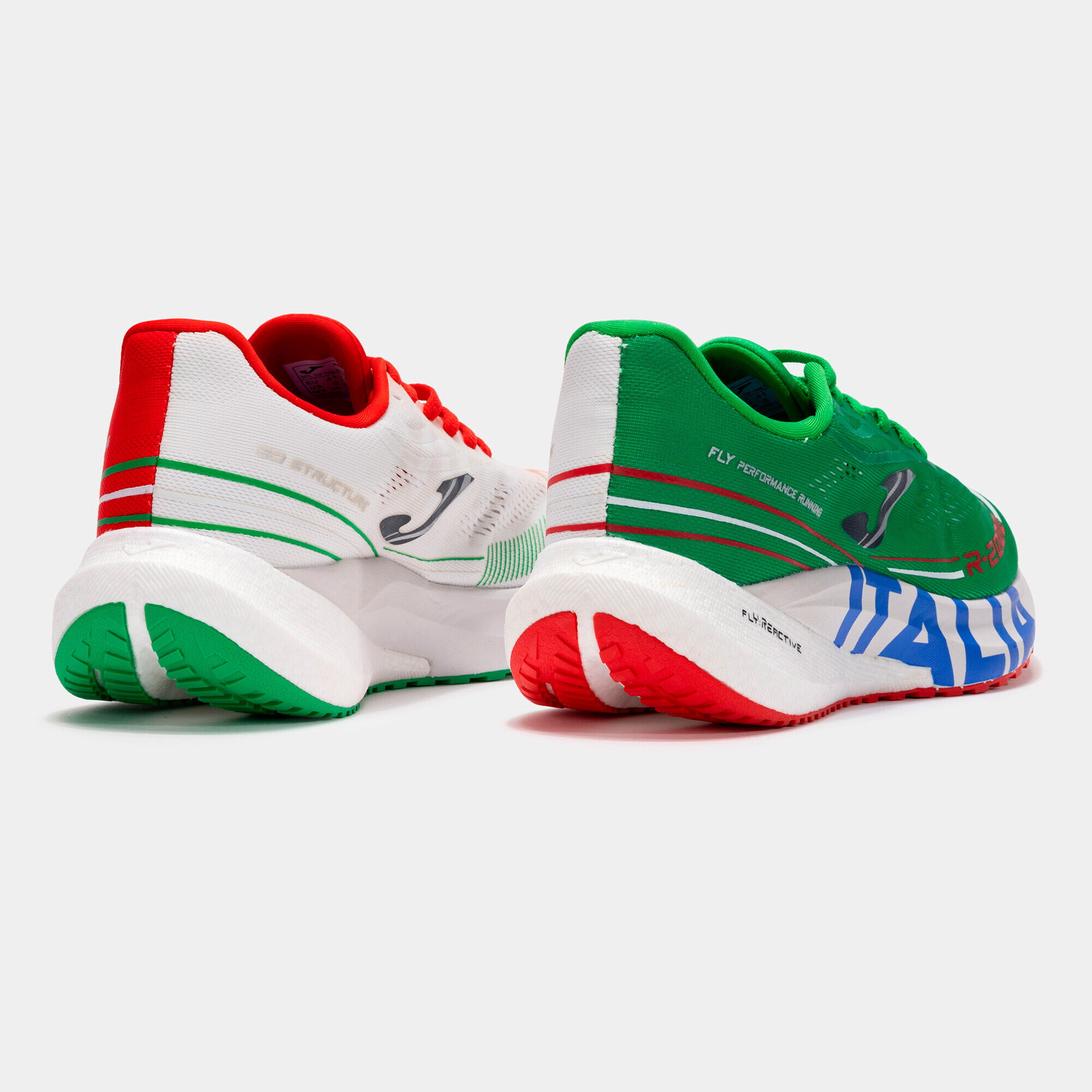 Scarpe running R.2000 Italia 24 unisex verde rosso