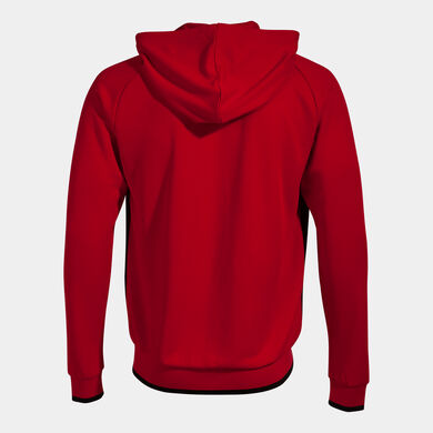 Giacca con cappuccio uomo Tiger V rosso nero