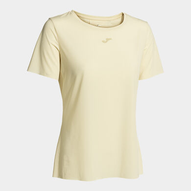 Tricou cu mânecă scurtă damă Indoor gym bej