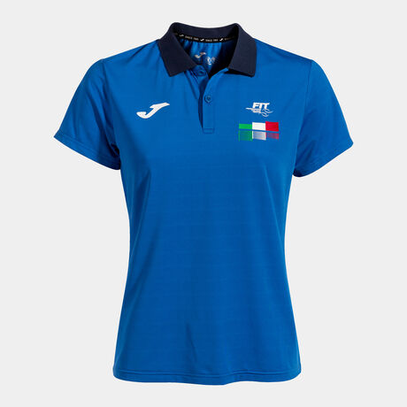 POLO MANGA CORTA FED. ITALIA TENIS