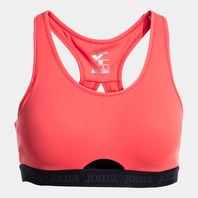 Sujetador deportivo mujer Iconic coral