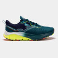 Zapatillas running Fenix 22 hombre azul amarillo flúor
