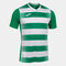 Shirt short sleeve man Europa V green white