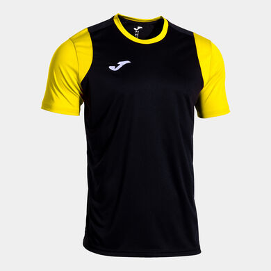 T-shirt manga curta homem Final Basket III preto amarelo