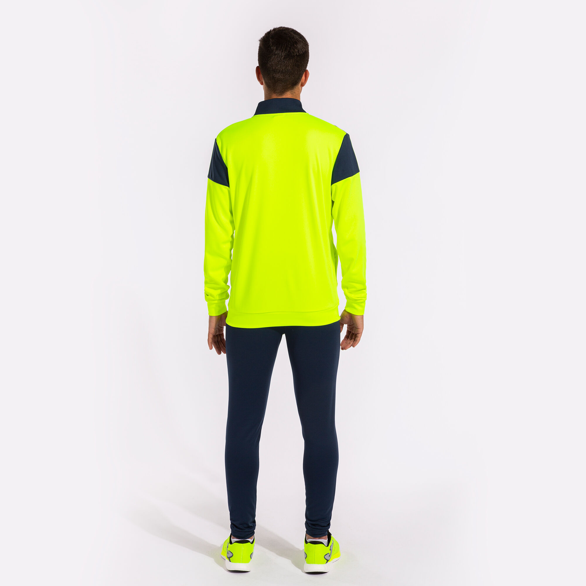 Tracksuit man Oxford fluorescent yellow navy blue JOMA