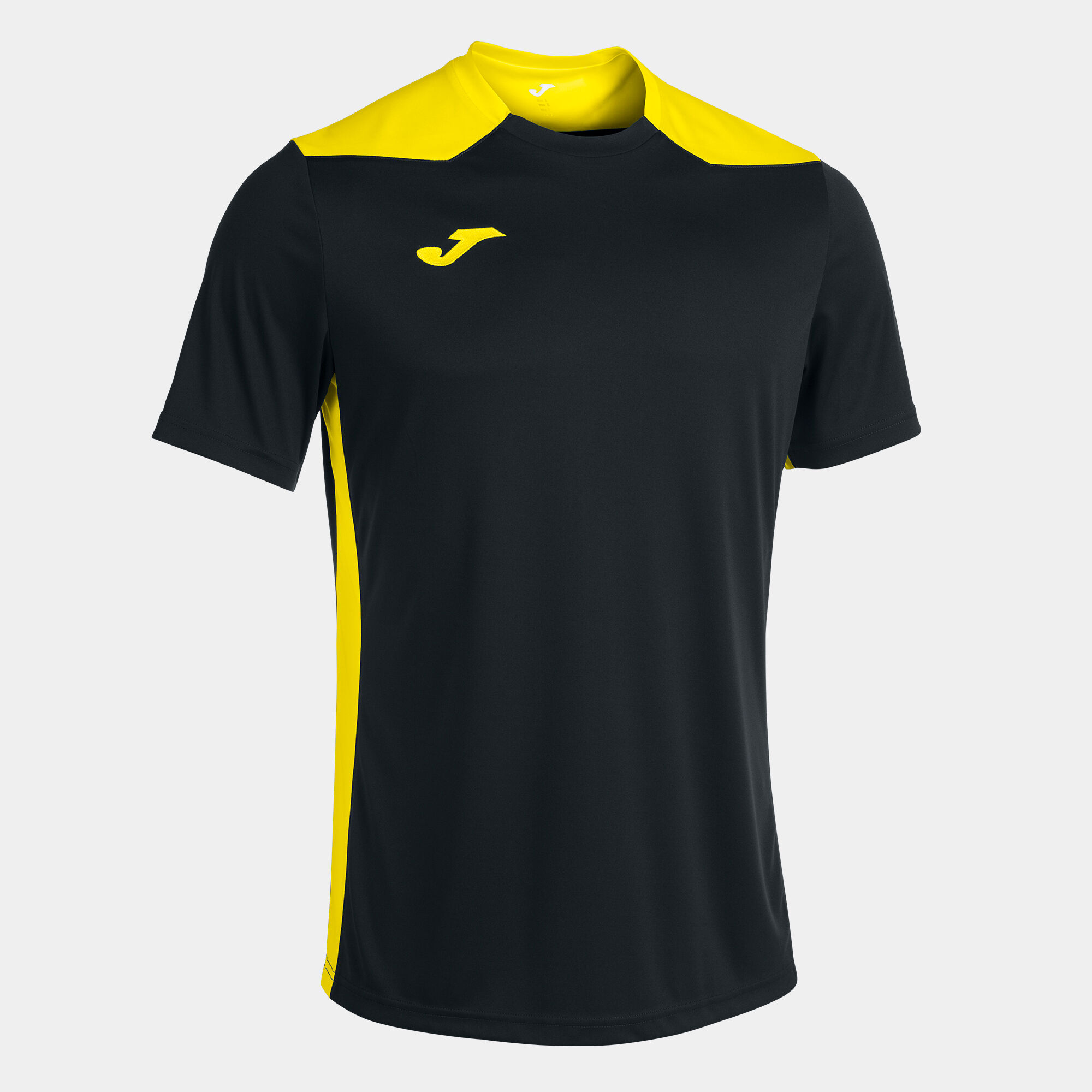 T-shirt manga curta homem Championship VI preto amarelo